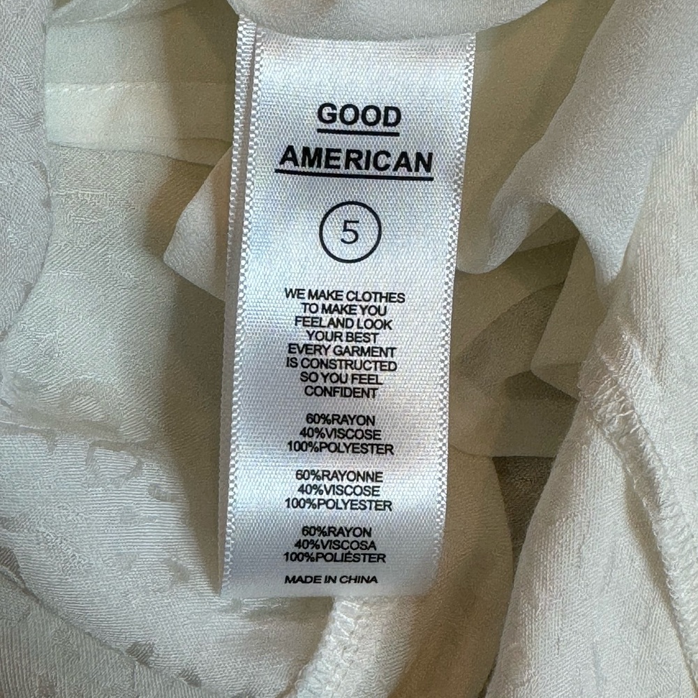 Good American The Bustier Jacquard Button Midi Dress size 5 (2XL) NWT - Picture 10 of 14